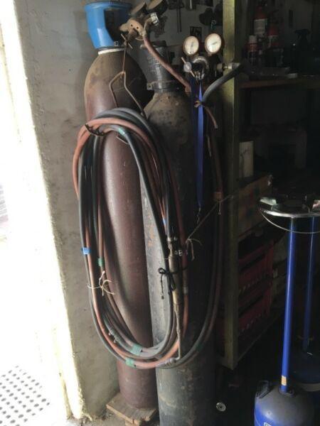 Oxygen and Acetylene Welding Tanks and equipment