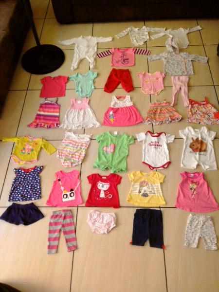 0-3 & 3-6 months baby girls clothes