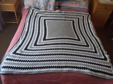 Handmade crochet throw/blanket