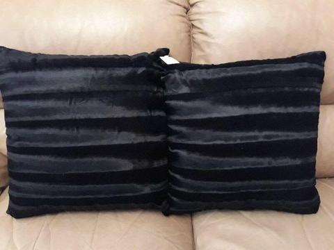 Black Velvet feel Cushions