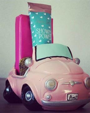 wonder wheels model car vanilla fudge shower gel candy floss soap bar cute gift idea