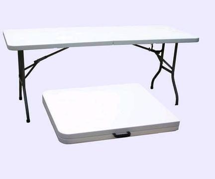 Plastic fold up tables