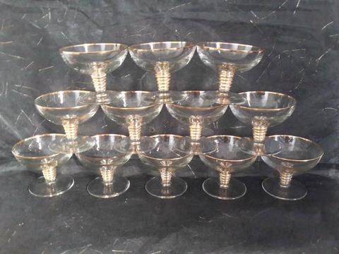 Vintage Manhattan Champagne Glasses