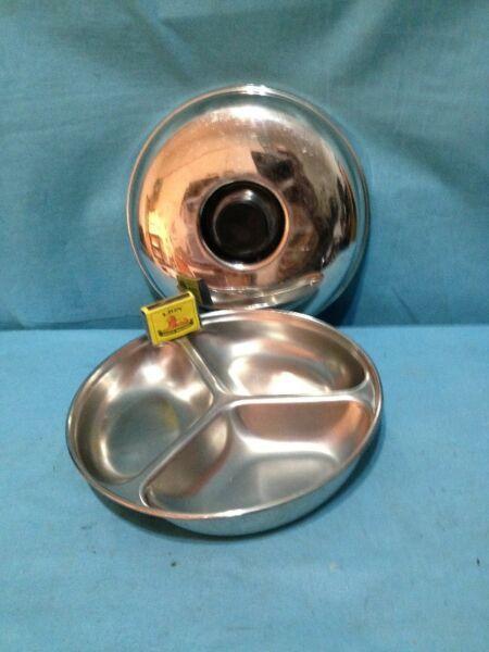 R70.00 … Stainless Steel 3 Division Veggie Dish. Diameter: 27cm