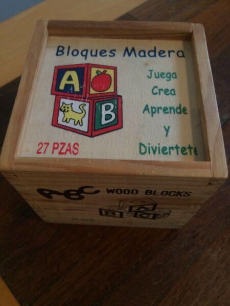 ABC wooden block set
