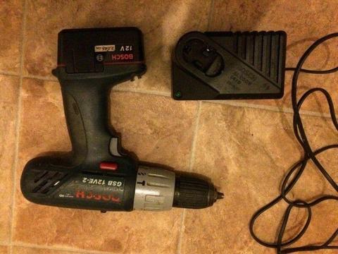 Bosch 12 V cordless heavy duty drill with charger in good condition R600 contact 082 8090 530
