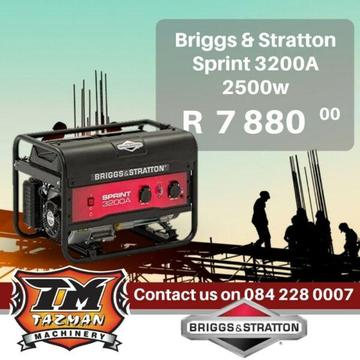 Briggs & Straton Generators @ TM Machinery