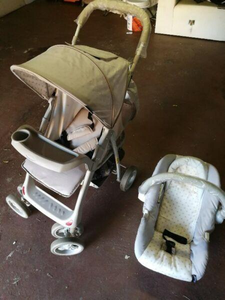 Pram and car seat for sale