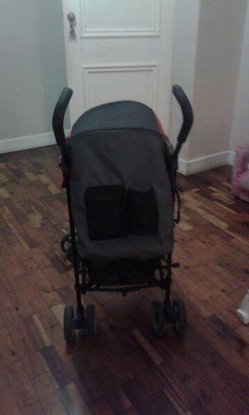 Bambino stroller black and red good condition make me an offer