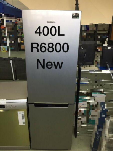 New Samsung 400 liter silver fridge