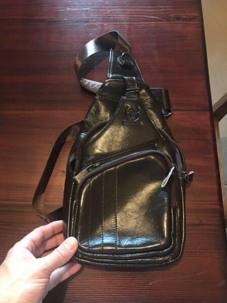 Genuine leather sling bag for sale