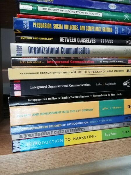 First and second year Textbooks for Communication students