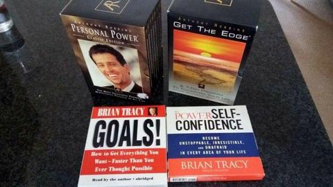 Self-Improvement CDs - Tony Robbins & Brian Tracy