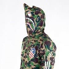 Adidas x Bape Shark Hoodie (L) - New Unworn