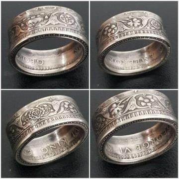 1942 India One Rupee ring