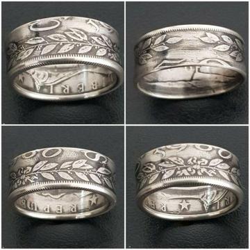 1960 Liberia silver 50 cent ring