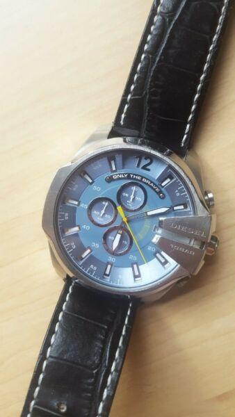 DIESEL MegaChief Premium Leather Watch
