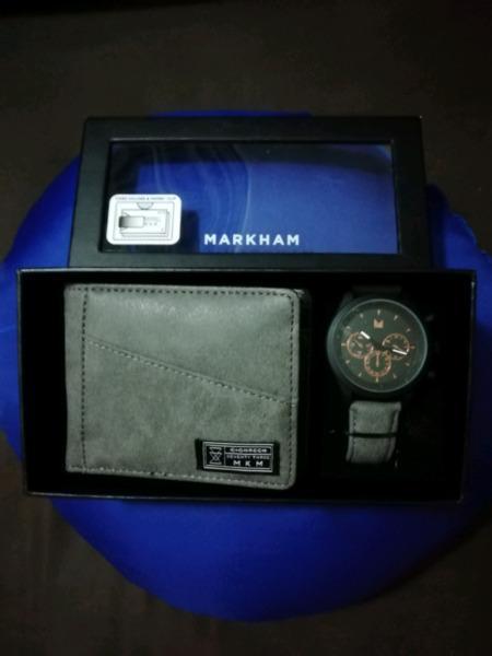 BRAND NEW WALLET AND WATCH COMBO