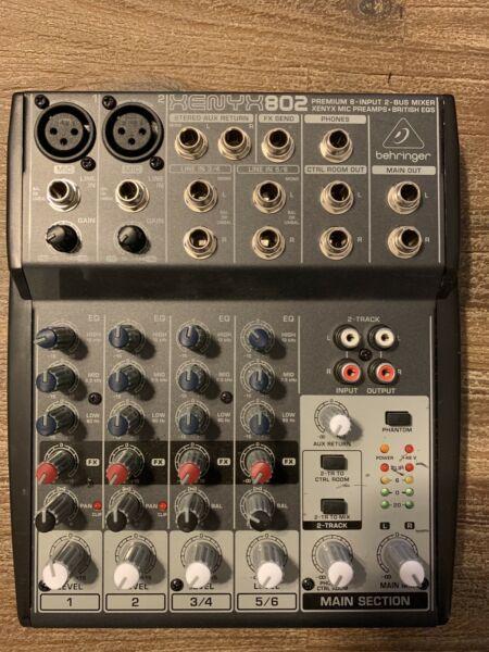 3 Small mixers - brand new - Behringer XENYX802
