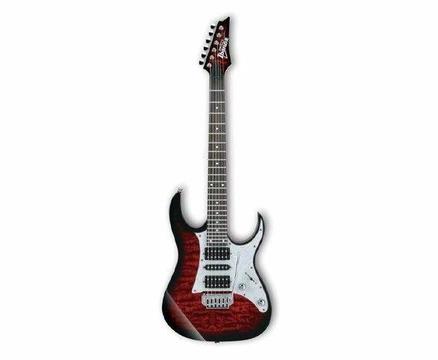Ibanez GRG150QA-Transparent Red Burst Electric Guitar. BRAND NEW WITH FULL WARRANTY - J