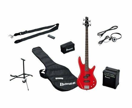Ibanez IJSR190-Red Bass Guitar Package.BRAND NEW WITH FULL WARRANTY - J