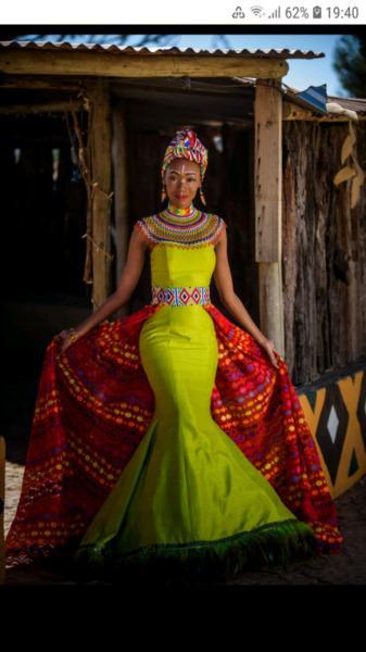 Zulu Traditional African Wedding Garments
