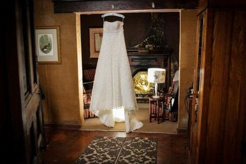 Lace & Beaded detailed wedding dress