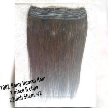 100% Remy Human Hair Clip in extensions