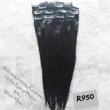 100% Remy Human Hair Clip ins