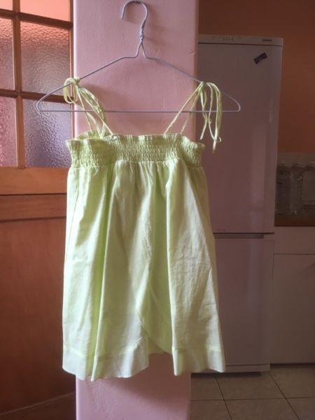 XS Lime Green Billabong Cotton Vest top