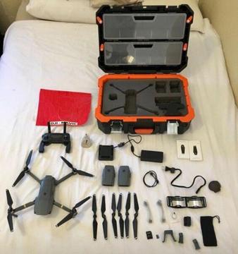 DJI Mavic Pro Drone with Fly More Combo + Heavy Duty Carry Case + Accessories