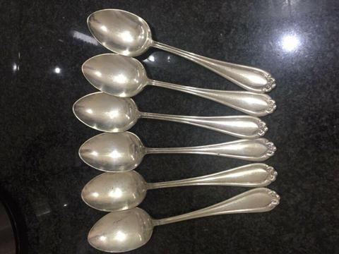 Six antique spoons
