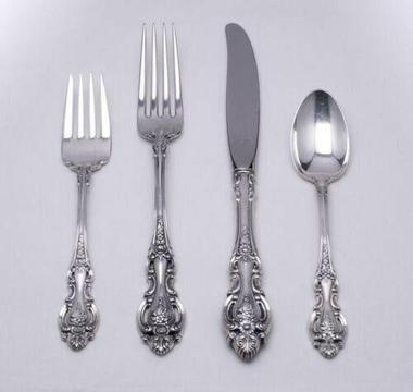Sterling silver flatware set for six