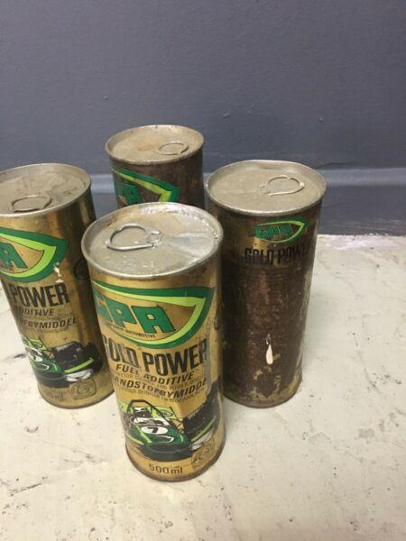 Gold Power Fuel Additive Cans x 4
