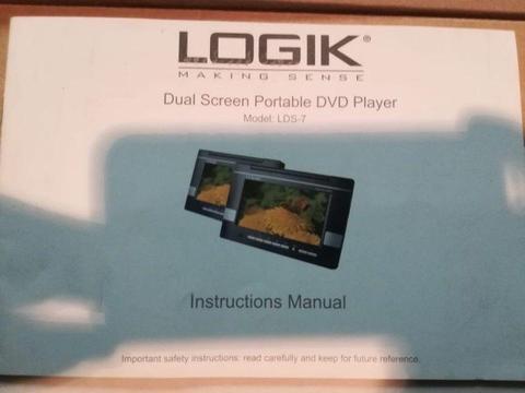 LOGIK Dual Screen DVD Player