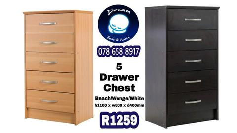 CHEST OF DRAWS for Sale. White Wenge Beach