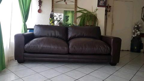 2 x Coricraft leather couches
