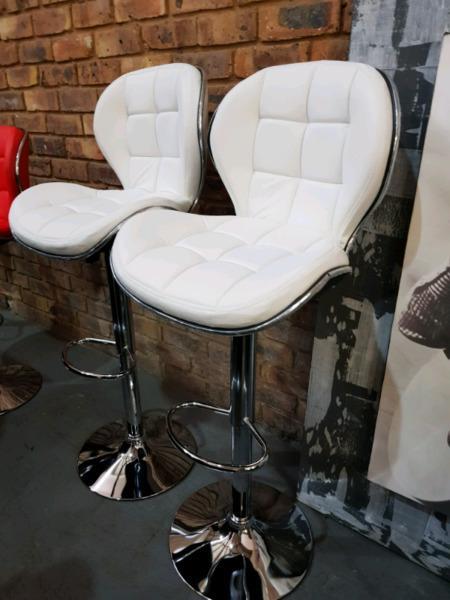 New white, red and black bar chairs R 695 each