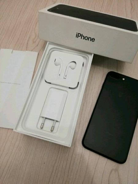 IPHONE 7 PLUS 128GB MATTE BLACK IN THE BOX -TRADE INS WELCOME ( 0768788354)