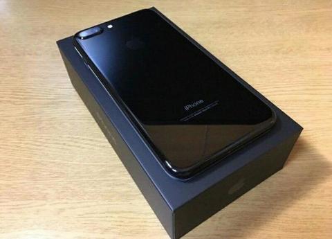 IPHONE 7 PLUS 128GB JET BLACK IN THE BOX -TRADE INS WELCOME ( 0768788354)