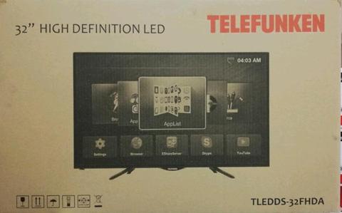 Dealer special. Telefunken 32 inch hd ready smart wifi led brand new