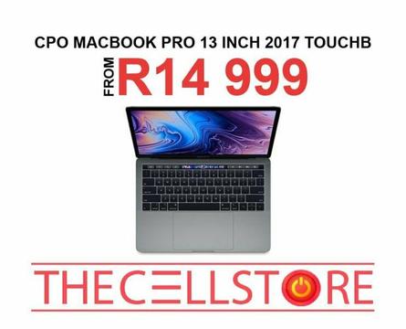 CPO Macbook Pro 13 inch 2.3ghz 8GB 128GB SSD 2017 without Touchbar