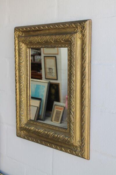 Antique Gilt Framed Ornate Mirror