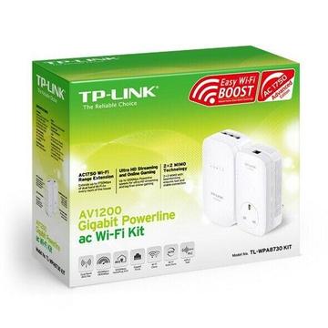 TP-Link TL-WPA8730KIT Dual Band Gigabit AC1750 Powerline Adapter