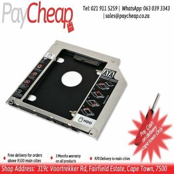 12.7mm Optical Bay Second SATA HDD Hard Drive Caddy Module Tray Adapter for laptop