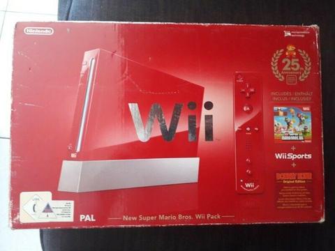 Red Nintendo WII 25th Anniversary Edition
