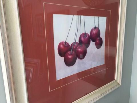 Framed print of Cherries ( xtra large )