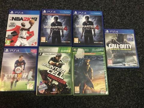 PS 4 AND XBOX GAMES