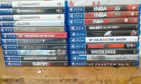 PS4 Games for sale R100 to R400