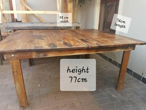 Teak wood table